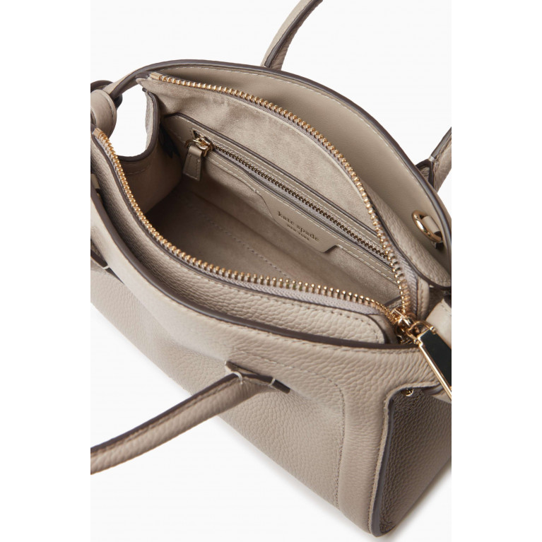 Kate Spade New York - Mini Knott Satchel Bag in Leather Neutral