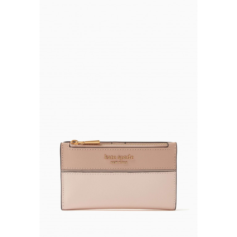 Kate Spade New York - Small Morgan Slim Bifold Wallet in Colourblocked Leather