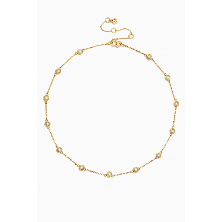 Kate Spade New York - Pearl Set in Station Necklace