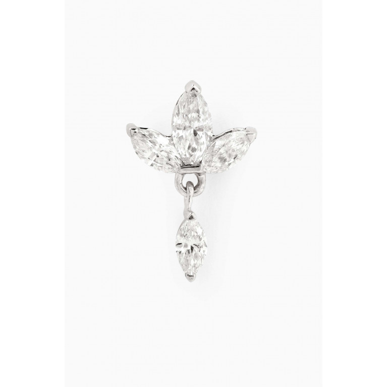 LaBella - Diamond Single Earring in 18kt White Gold