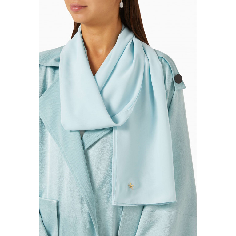 CHI-KA - Trench-style Abaya in Textured-crepe
