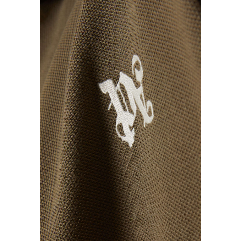 Palm Angels - Monogram Track Shirt in Cotton-piqué