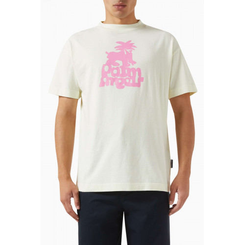 Palm Angels - Leon Logo Classic T-shirt in Cotton-jersey