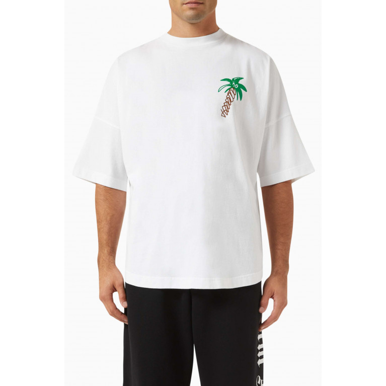 Palm Angels - Sketchy-print T-shirt in Cotton