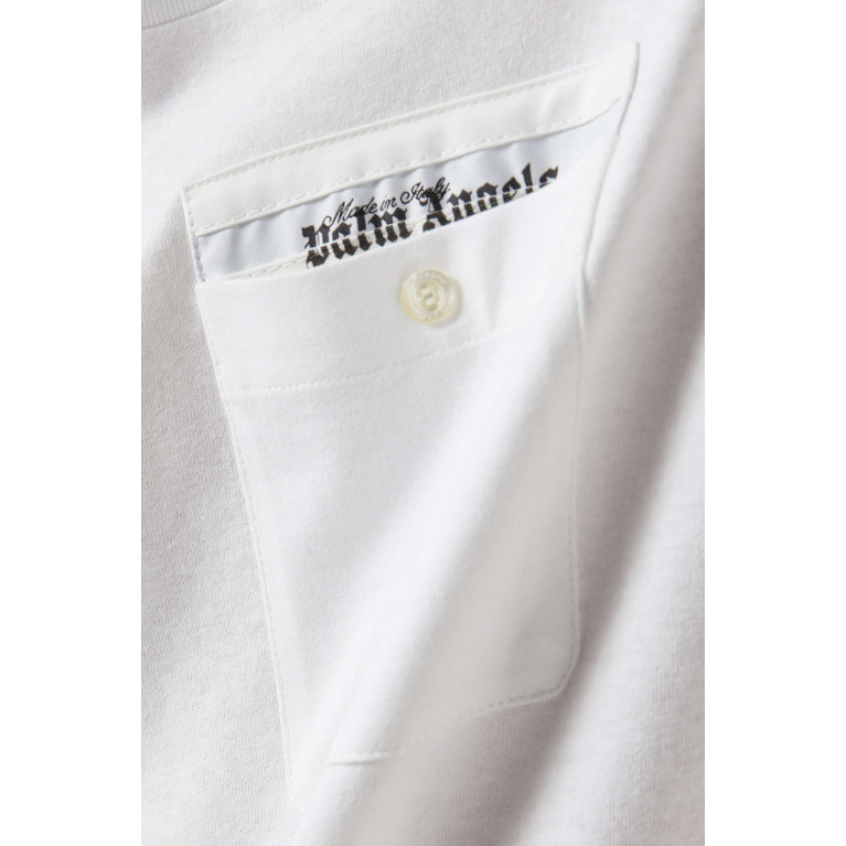 Palm Angels - Logo-tape Pocket T-shirt in Cotton-jersey