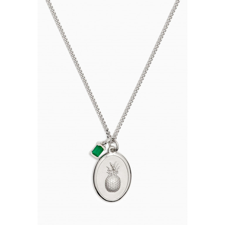 Miansai - Pina Agate Necklace in Sterling Silver