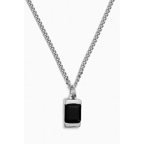 Miansai - Valor Onyx Necklace in Sterling Silver