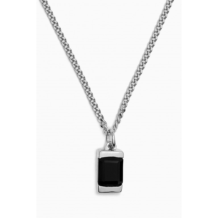 Miansai - Valor Onyx Necklace in Sterling Silver