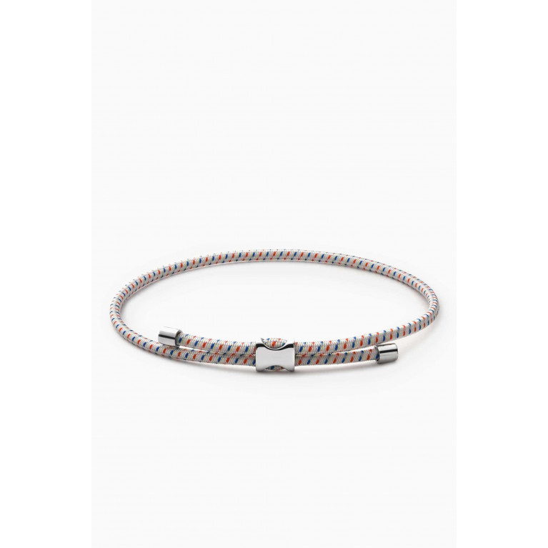 Miansai - Orson Pull Bungee Rope Bracelet in Sterling Silver & Nylon Neutral