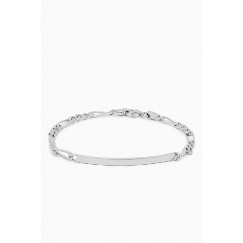 Miansai - ID Figaro Chain Bracelet in Sterling Silver