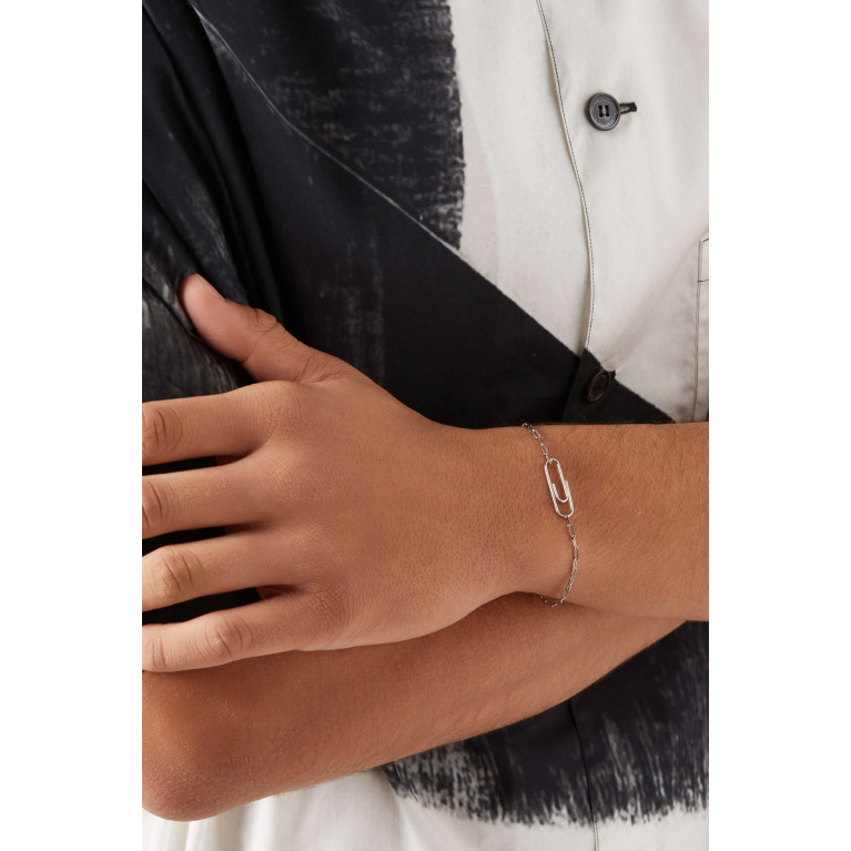 Miansai - Volt Link Paper Clip Bracelet in Sterling Silver