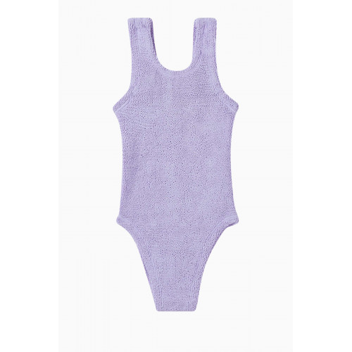 Hunza G - Classic One-piece Swimsuit Purple