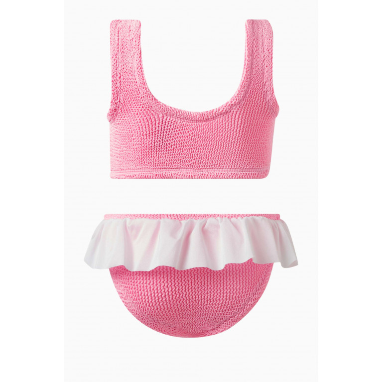 Hunza G - Baby Olive Bikini Set in Nylon Pink