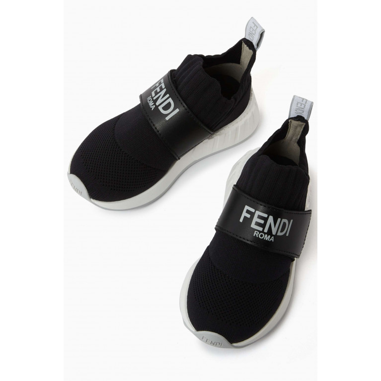 Fendi - Logo Band Sneakers in Mesh