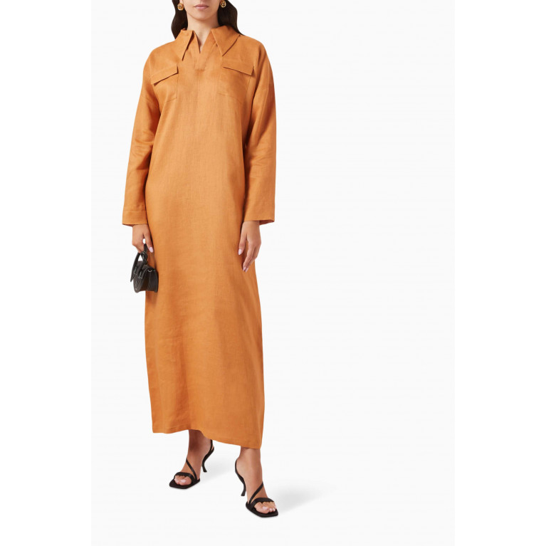 Roua AlMawally - Summer Dress in Linen