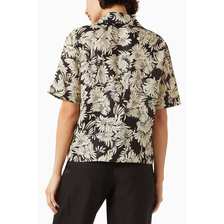ANINE BING - Hamilton Floral-print Shirt in Linen