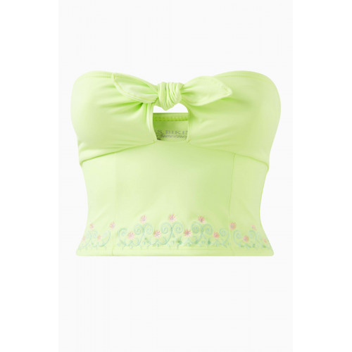 Frankies Bikinis - x Sydney Sweeney Rocky Bikini Top Green