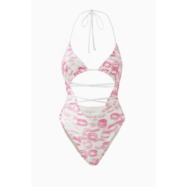 Frankies Bikinis - x Sydney Sweeney Gemma Wrap One-piece Swimsuit Pink