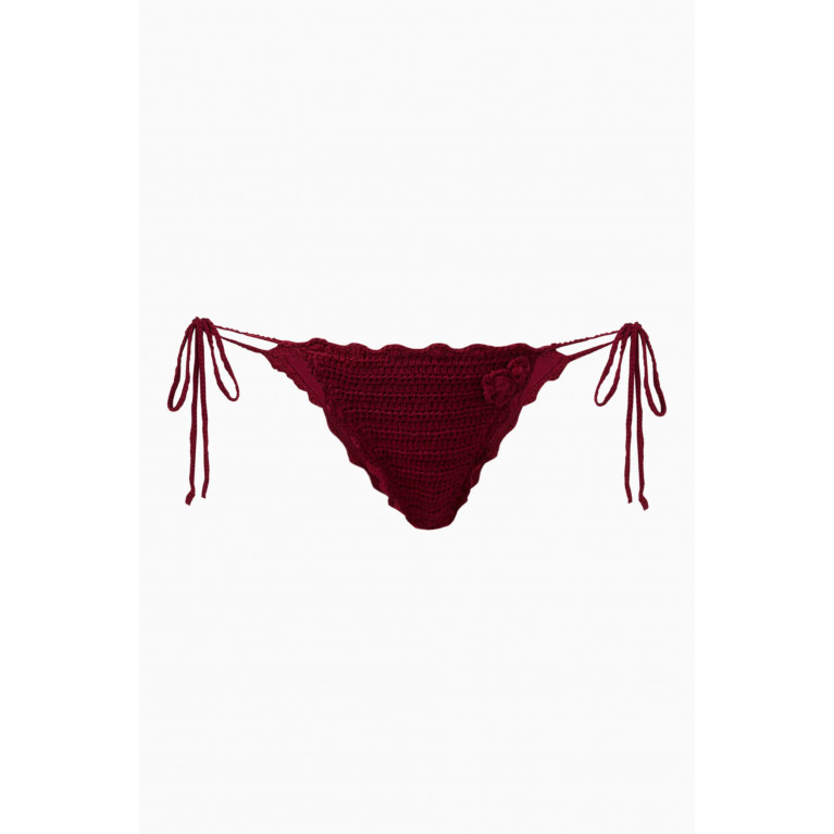 Frankies Bikinis - Mackenzie Bikini Briefs in Crochet