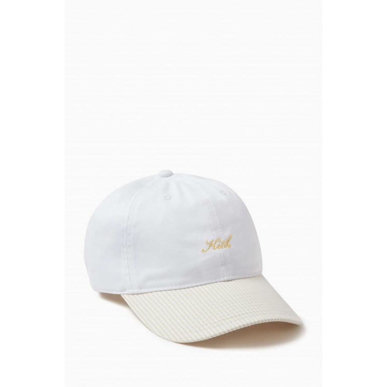Kith - Blocked Dad Hat in Cotton Seersucker