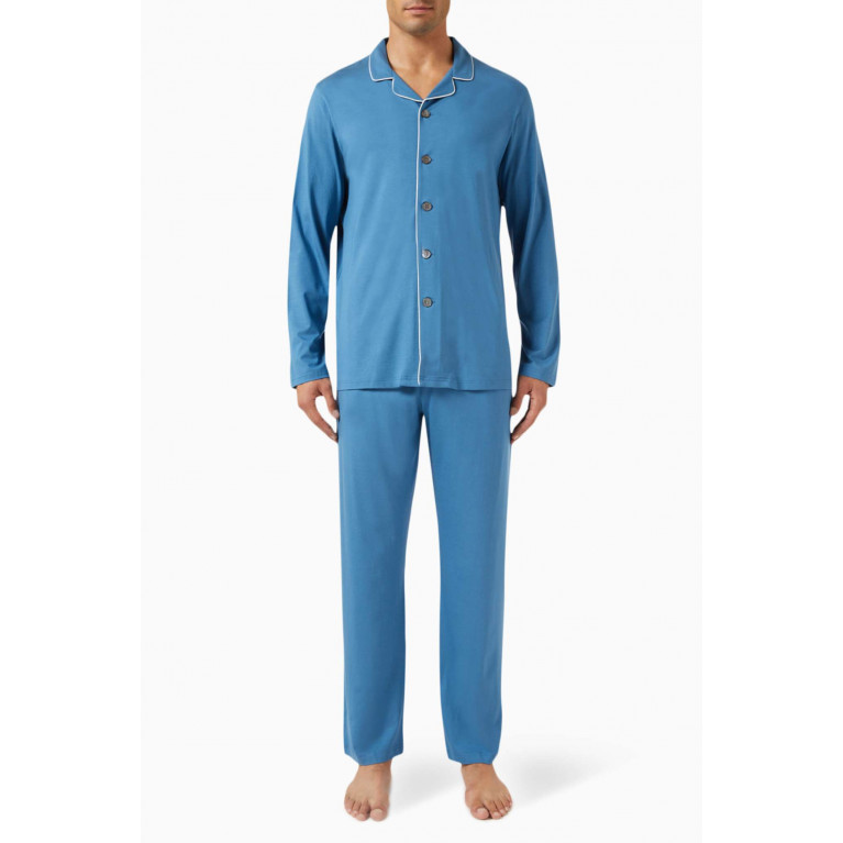 Derek Rose - Basel Pyjama Set in Micro Modal-jersey