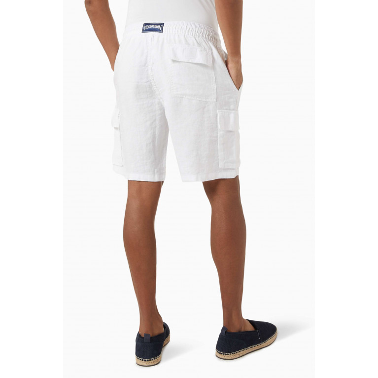 Vilebrequin - Baie Cargo Shorts in Linen White