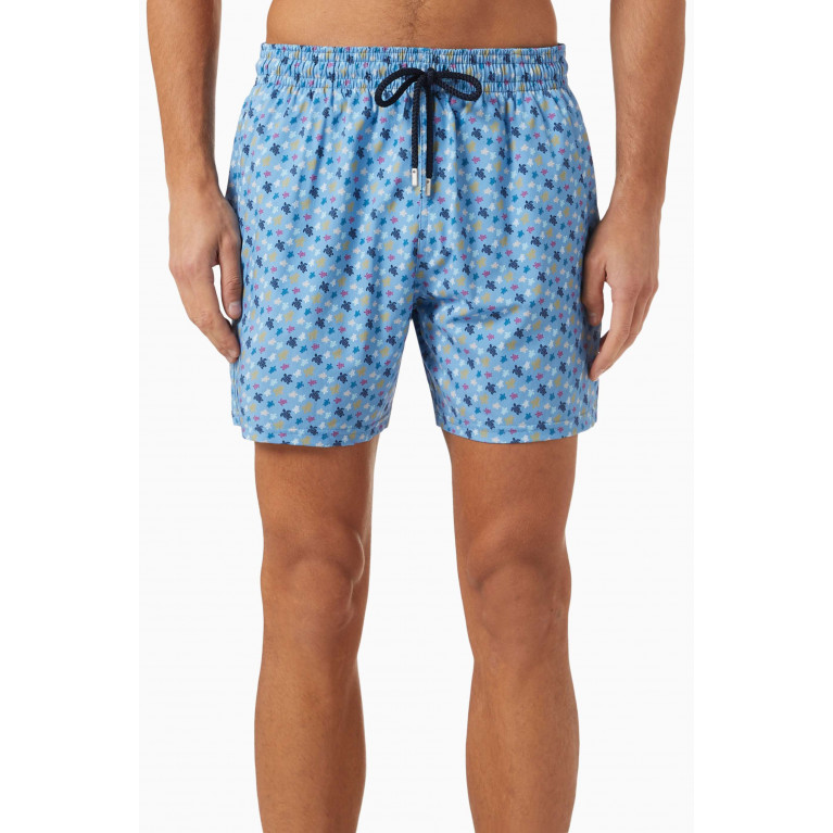 Vilebrequin - Micro Tortoise Swim Shorts in Recycled Polyamide Stretch