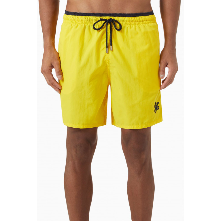 Vilebrequin - Bicolor Swim Shorts in Polyamide Yellow