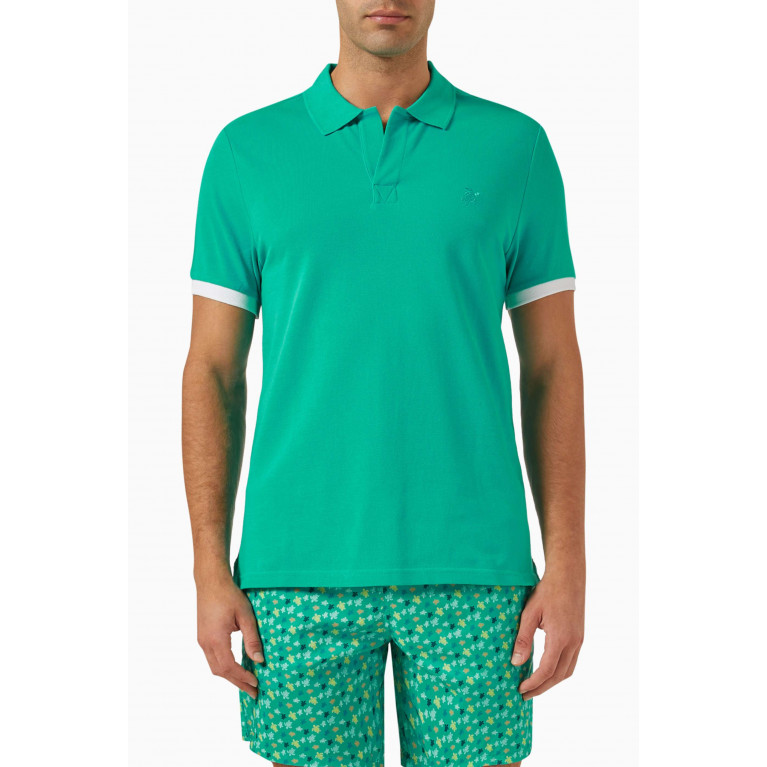Vilebrequin - Palatin Polo Shirt in Organic Cotton-piqué Green