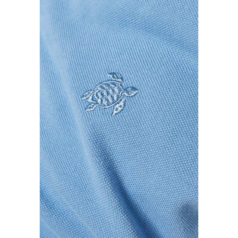 Vilebrequin - Palatin Polo Shirt in Organic Cotton-piqué Blue
