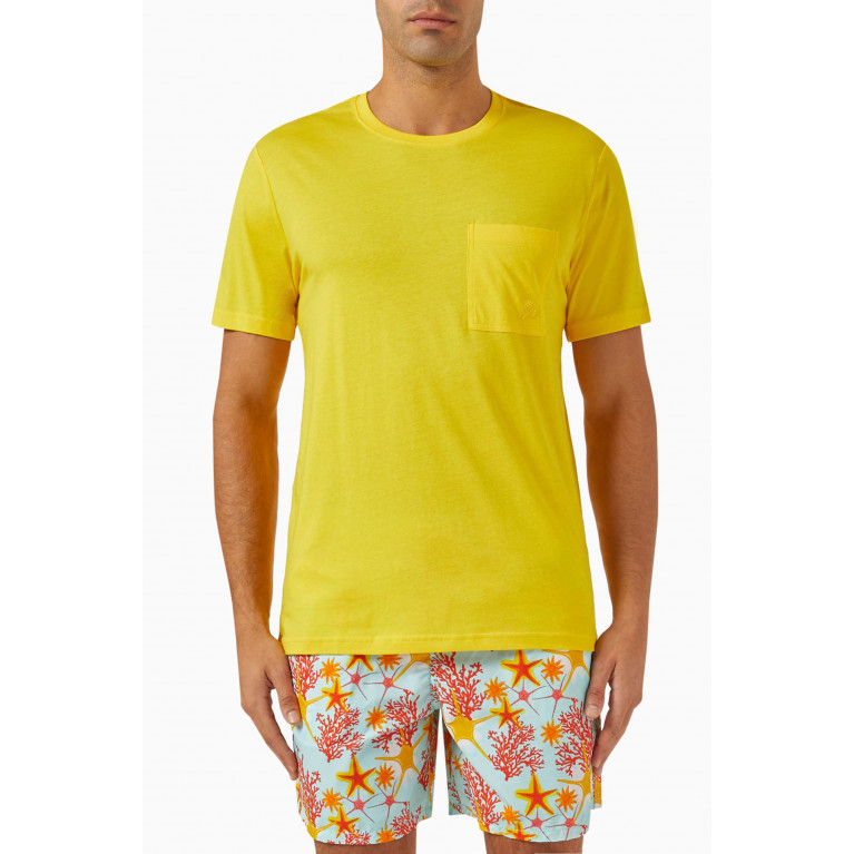 Vilebrequin - Titus T-shirt in Organic Cotton-jersey Yellow