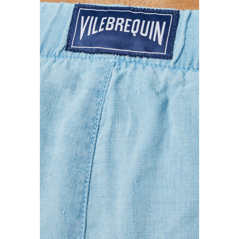 Vilebrequin - Barry Mineral-dyed Bermuda Shorts in Linen Blue