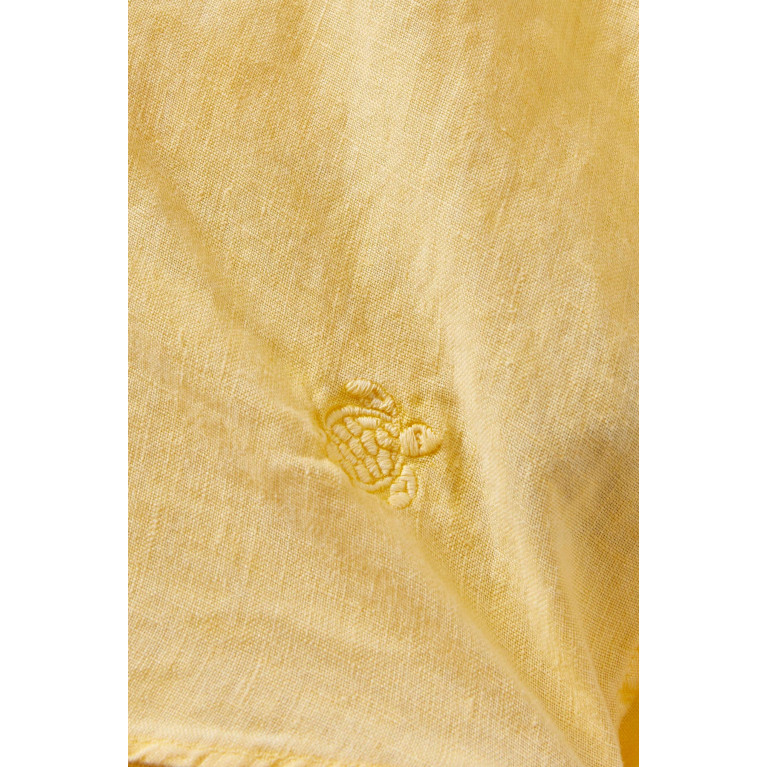 Vilebrequin - Caroubis Mineral-dyed Shirt in Linen Yellow
