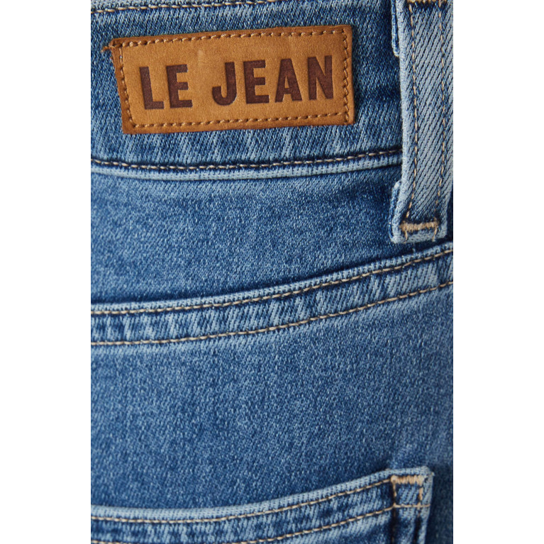 Le Jean - Stella Crop Flared Jeans in Denim