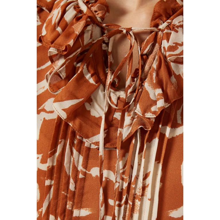 Qui Prive - Floral-print Maxi Dress in Viscose