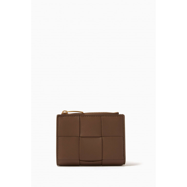 Bottega Veneta - Small Cassette Bi-fold Wallet in Intrecciato Leather