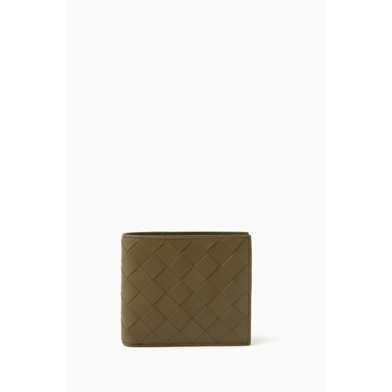 Bottega Veneta - Bi-fold Wallet in Intreccio Leather