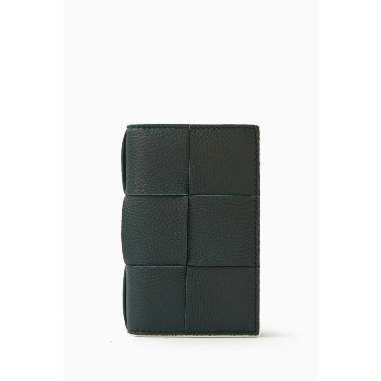 Bottega Veneta - Cassette Flap Card Case in Intrecciato Leather