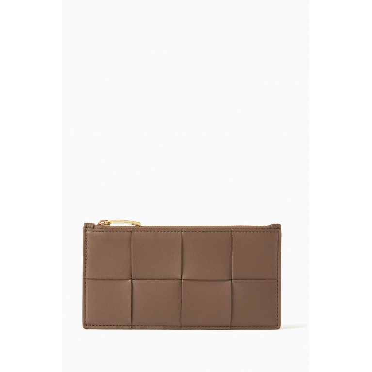 Bottega Veneta - Cassette Long Card Case in Intreccio Leather