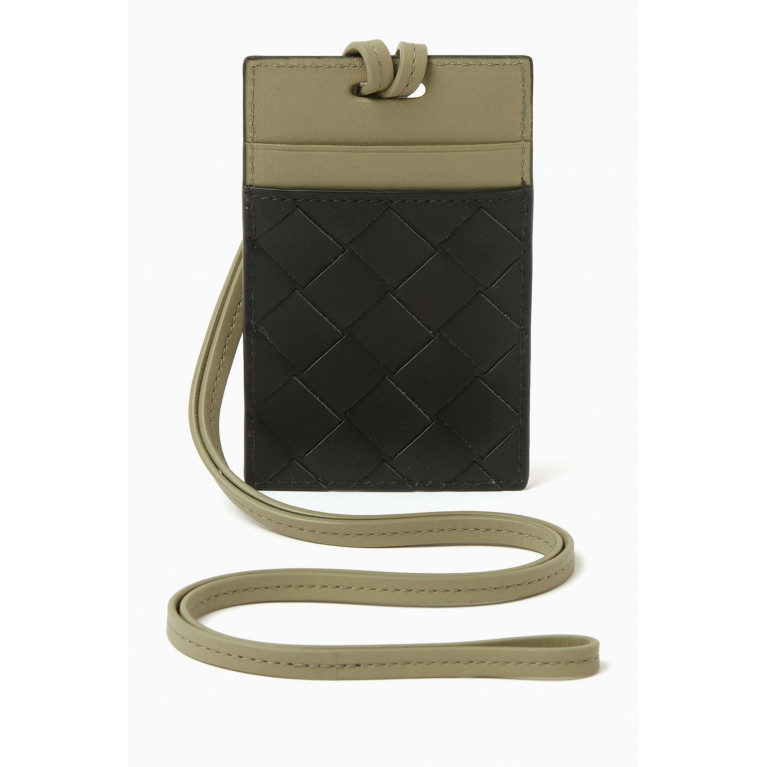 Bottega Veneta - Card Case on Strap in Intrecciato Leather