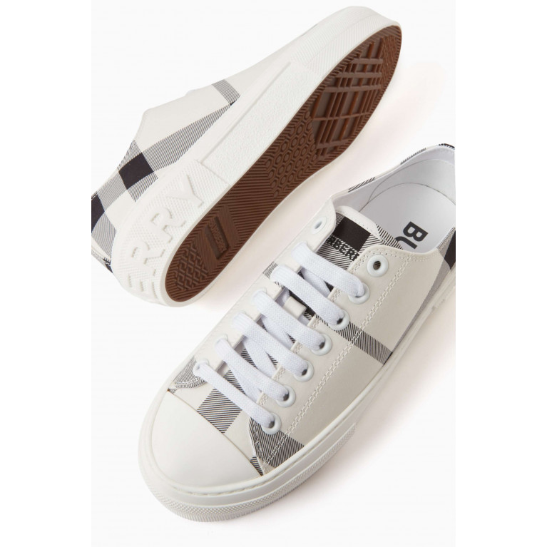 Burberry - Sneakers in Check Cotton Canvas