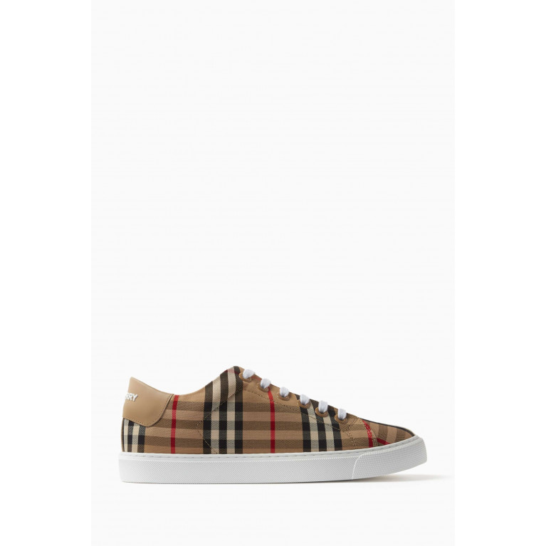 Burberry - Sneakers in Vintage Check & Leather