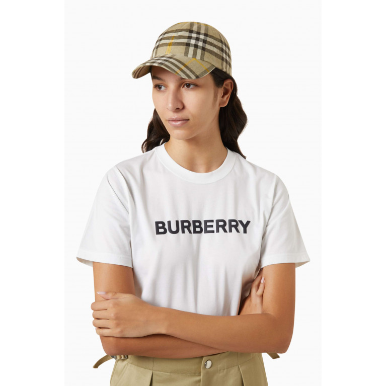 Burberry - Check Baseball Cap in Cotton