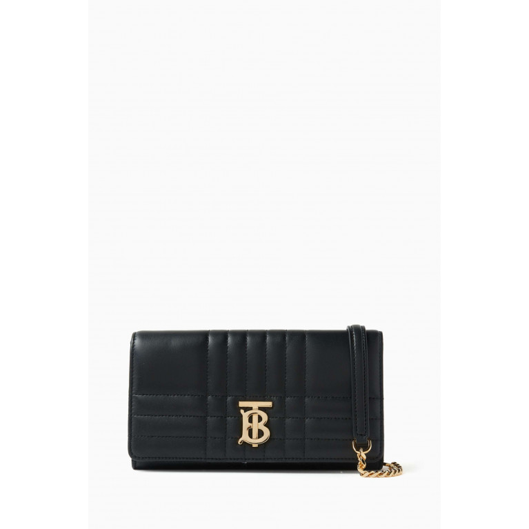 Burberry - Lola Chain Wallet in Quilted Leather