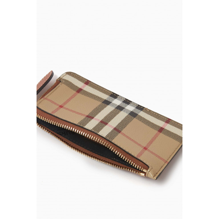 Burberry - Somerset Card Holder in Checked Canvas