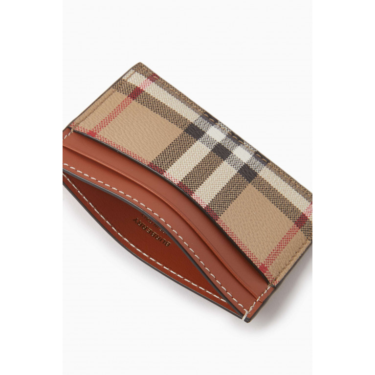 Burberry - Sandon Card Holder in Checked Canvas
