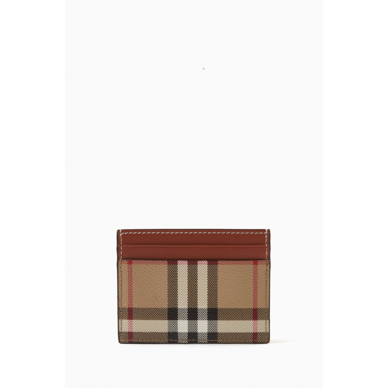 Burberry - Sandon Card Holder in Checked Canvas