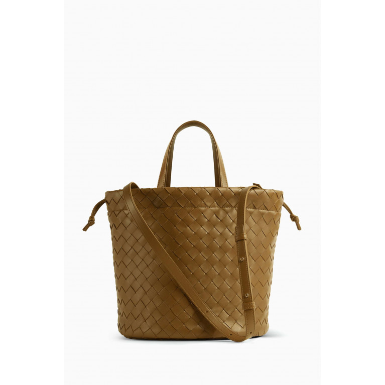 Bottega Veneta - Small Castello Bucket Bag in Intrecciato Leather