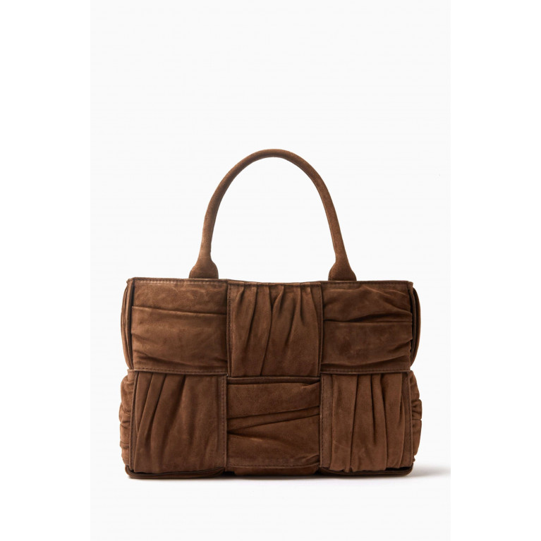 Bottega Veneta - Small Arco Tote Bag in Intreccio Leather
