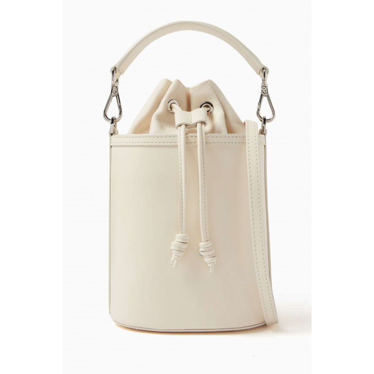 Marina Raphael - Micro Carina Bucket Bag in Canvas & Leather
